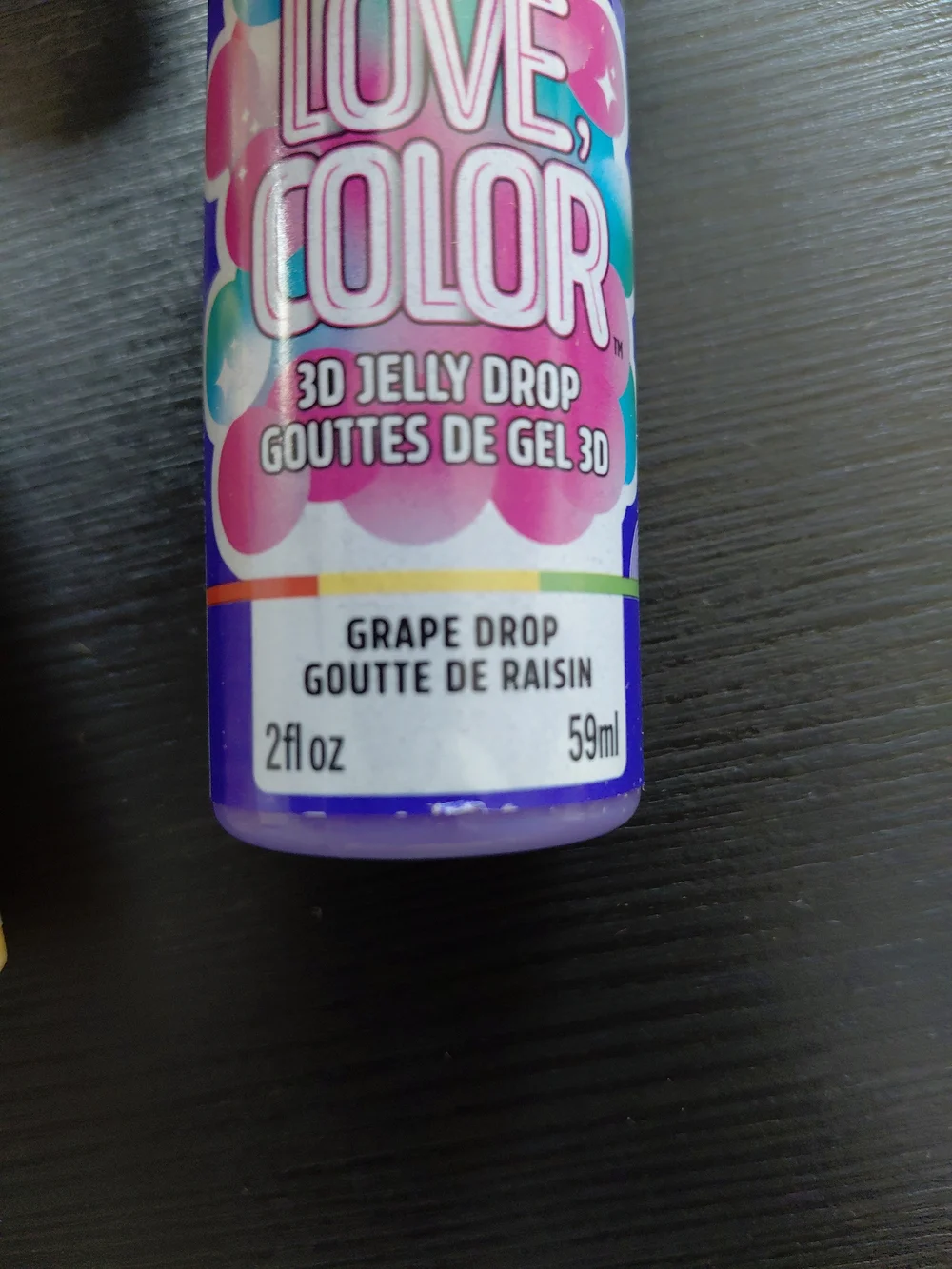 DecoArt Love Color 3D Jelly Drop Gel Set  Pink, Red, Blue, Green, Yellow, Purple